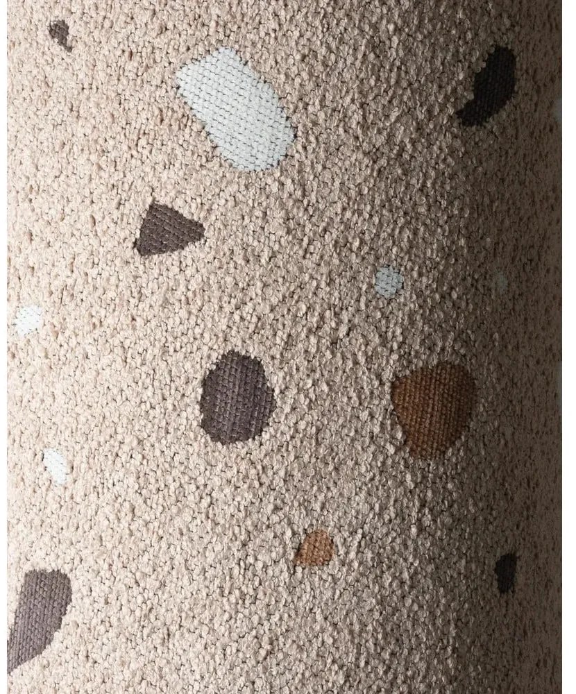 Светлокафяв детски стол от букле и шенил Terrazzo Cloud – Wigiwama