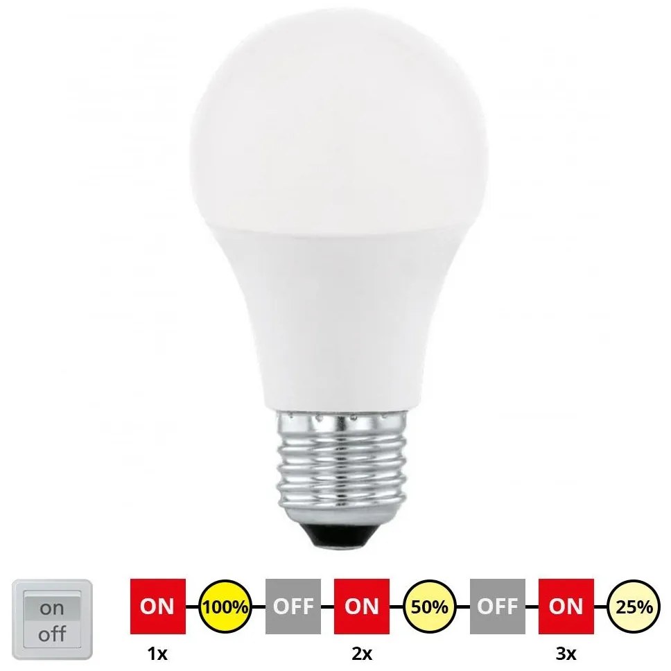 LED Димируема крушка A60 E27/10W/230V 3000K - Eglo 79184