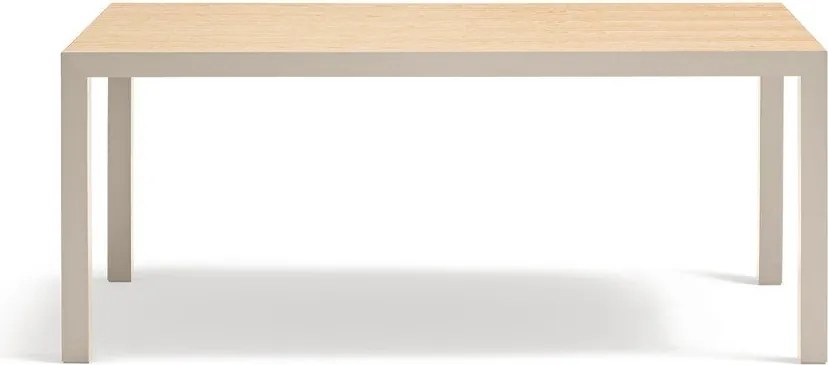 Трапезна маса с дъбова дървена плоскост 75x180 cm Alma – Teulat