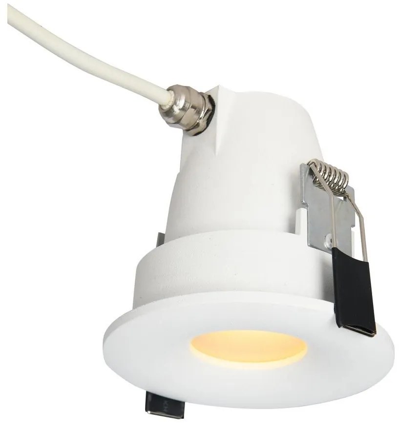 Azzardo AZ5389 - Лампа за вграждане в баня ROMOLO 1xGU10/50W/230V IP65 бял