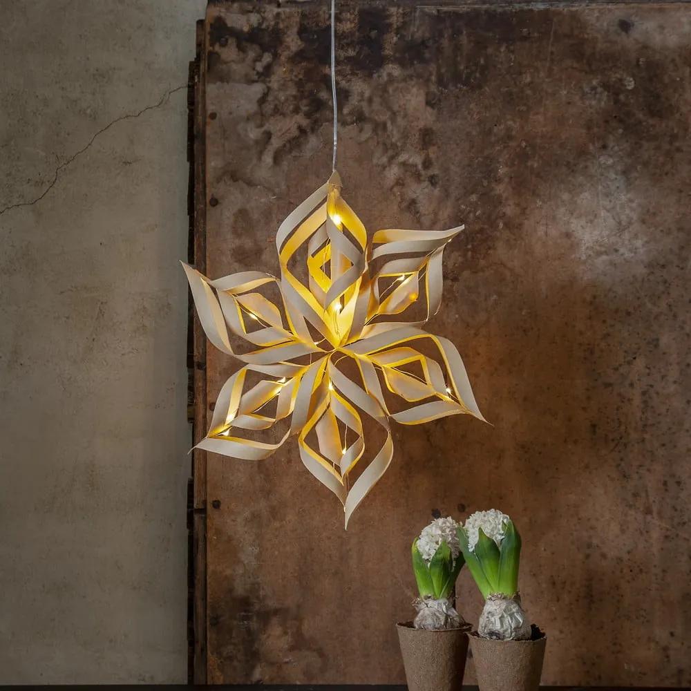Светлинна декорация с коледен мотив в златист цвят Bella - Star Trading