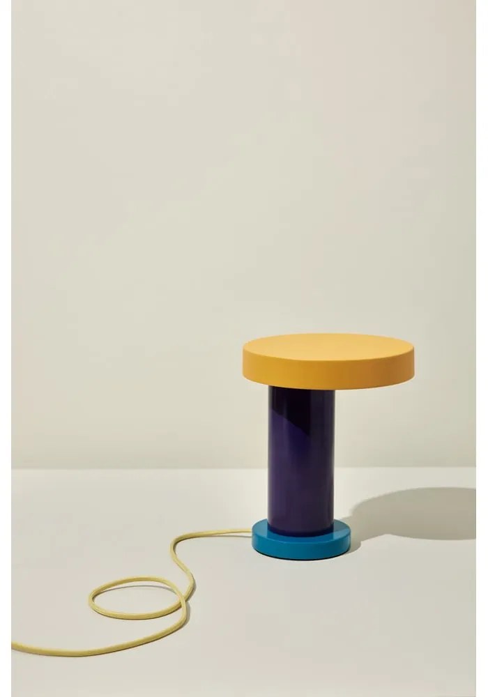 Лилава LED затъмняваща се настолна лампа (височина 25 cm) Magic – Hübsch