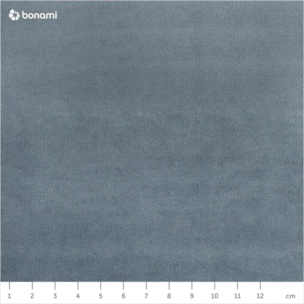 Светлосиньо тапицирано двойно легло с място за съхранение 200x200 cm Kelp - Micadoni Home