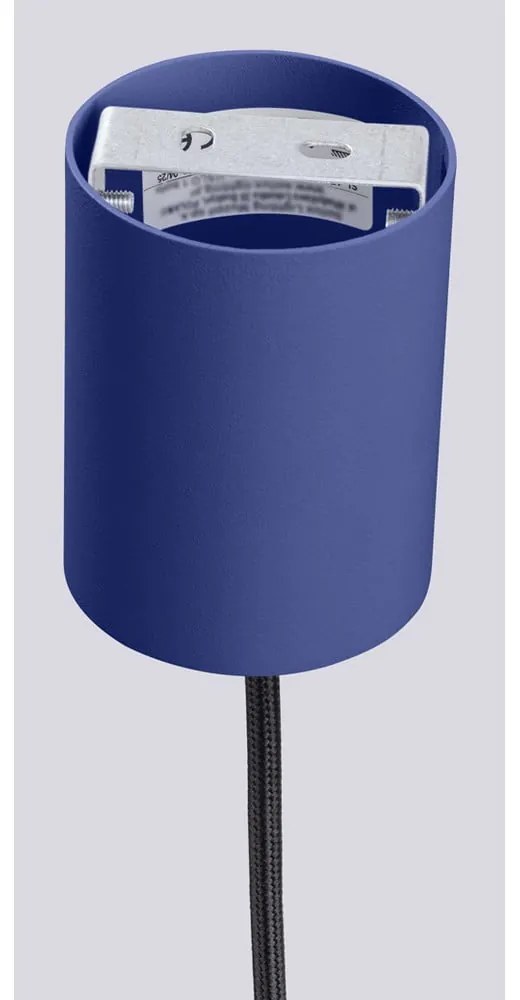 Тъмносиньо висящо осветително тяло със стъклен абажур ø 12 cm Orbital – Sollux