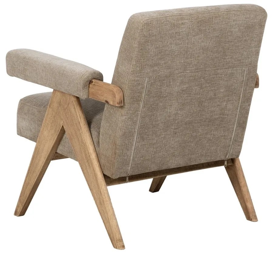 Бежово шенилово кресло Rest – Ixia