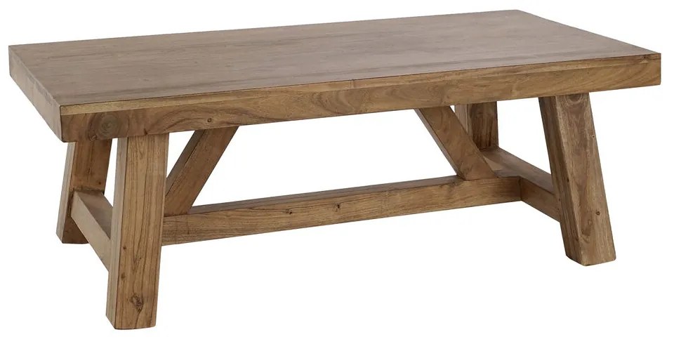 Помощна маса DKD Home Decor Кафяв Aкациево дърво (110 x 60 x 40 cm)