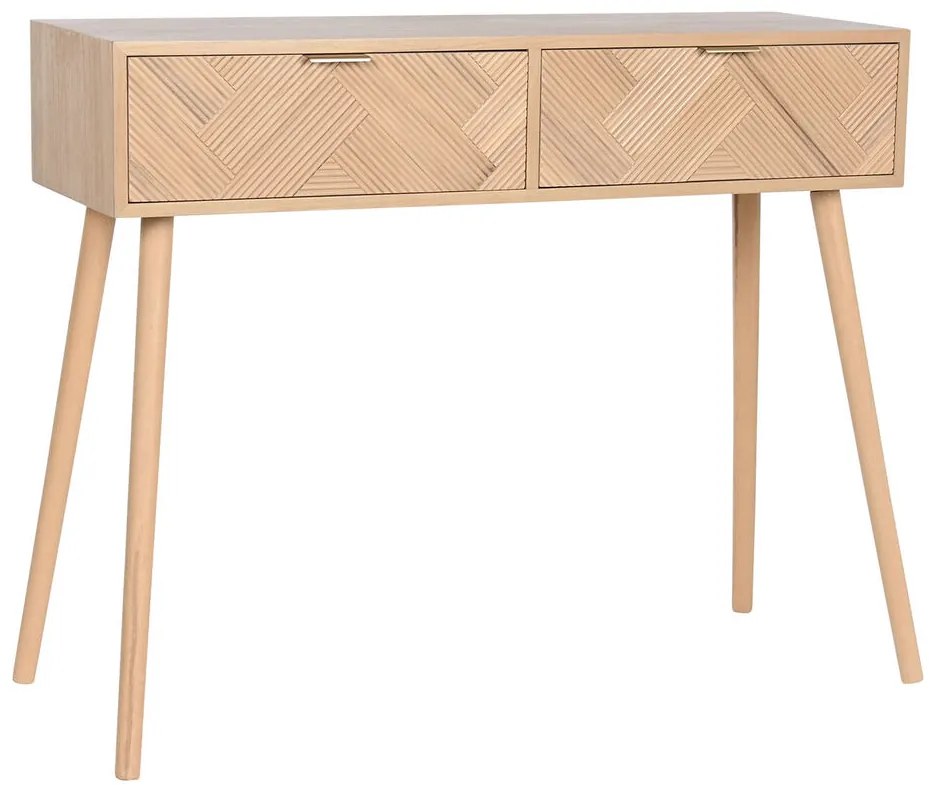 Конзола Home ESPRIT Жълт Дърво от пауловния Дървен MDF 99 x 34 x 82 cm