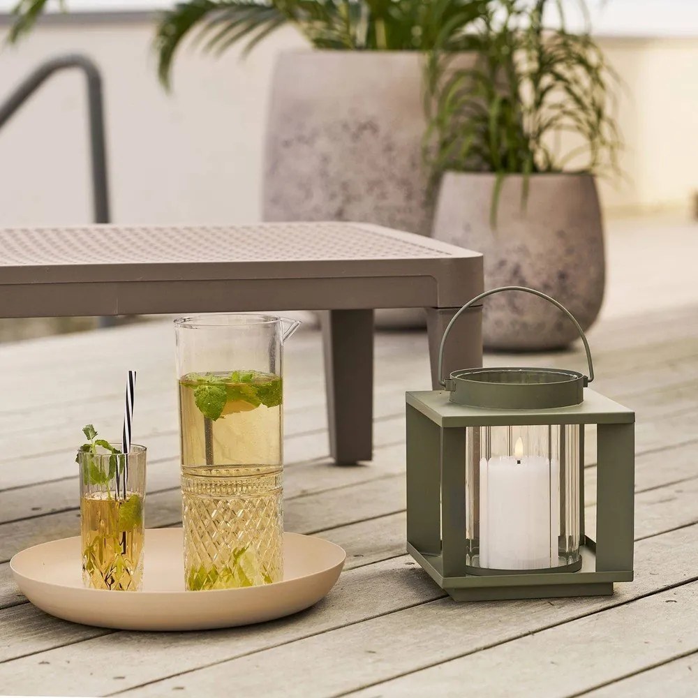 Метален/стъклен фенер (височина 20,5 cm) Lohals – House Nordic