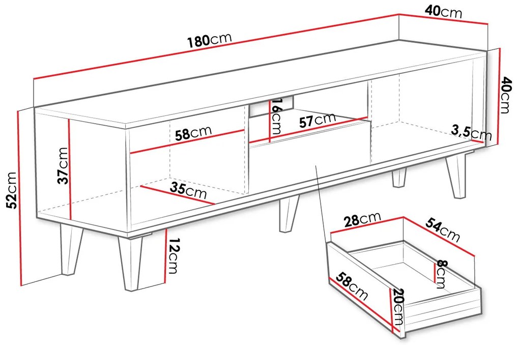 ТV шкаф Ferido 2K1SZ