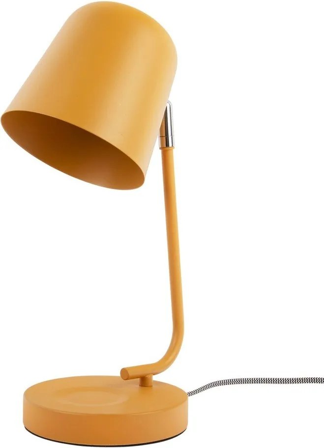 Метална настолна лампа в цвят жълта охра (височина 38,5 cm) Encantar – Leitmotiv