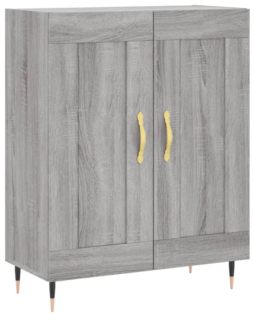830178 vidaXL Сайдборд, сив сонома, 69,5x34x90 см, инженерно дърво
