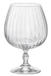 Коплект 6бр чаши на столче за коктейли / вода "COGNAC" 650мл AMERICA '20s-(1.22147)