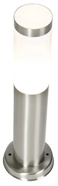 Модерна външна лампа на стълб стомана 45 см IP44 - Rox