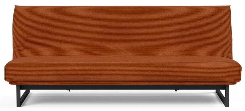 Оранжев сгъваем диван от рипсено кадифе 200 cm Fraction – Innovation