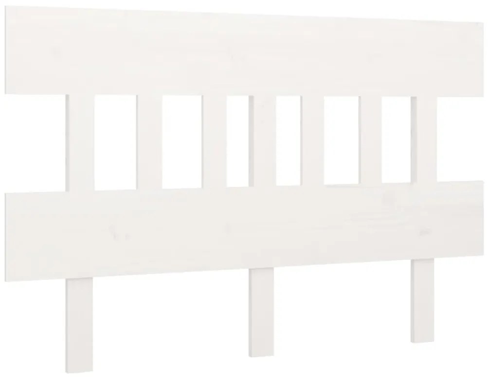 819136 vidaXL Горна табла за легло, бяла, 183,5x3x81 см, бор масив