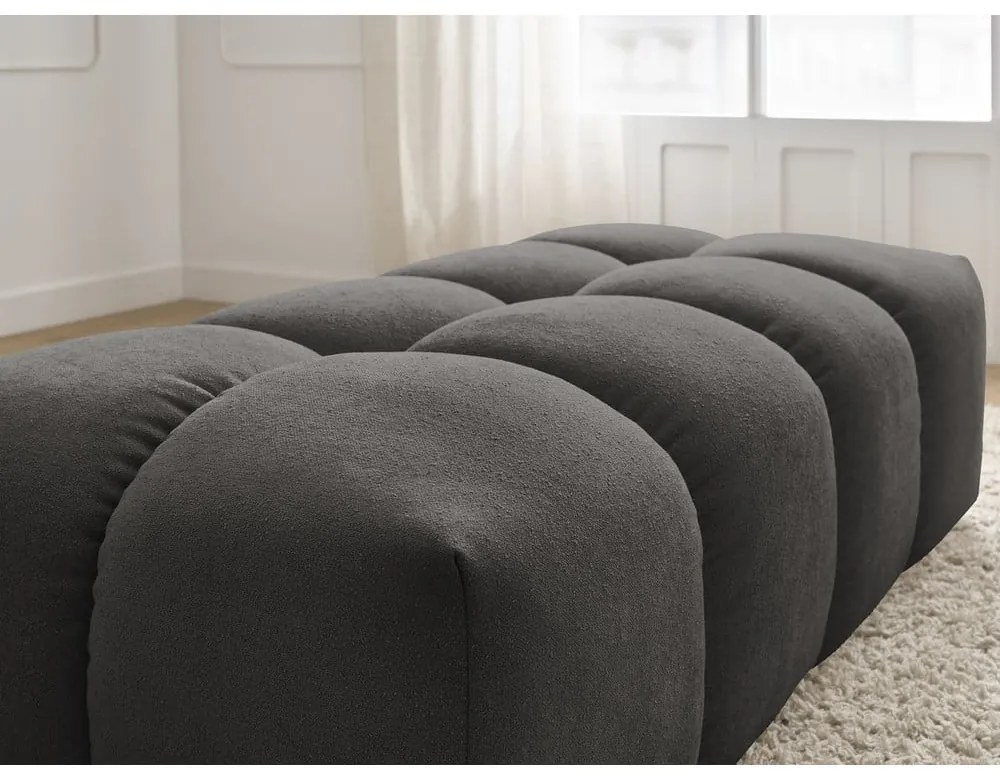 Тъмносива шенилова табуретка Everest – Bobochic Paris