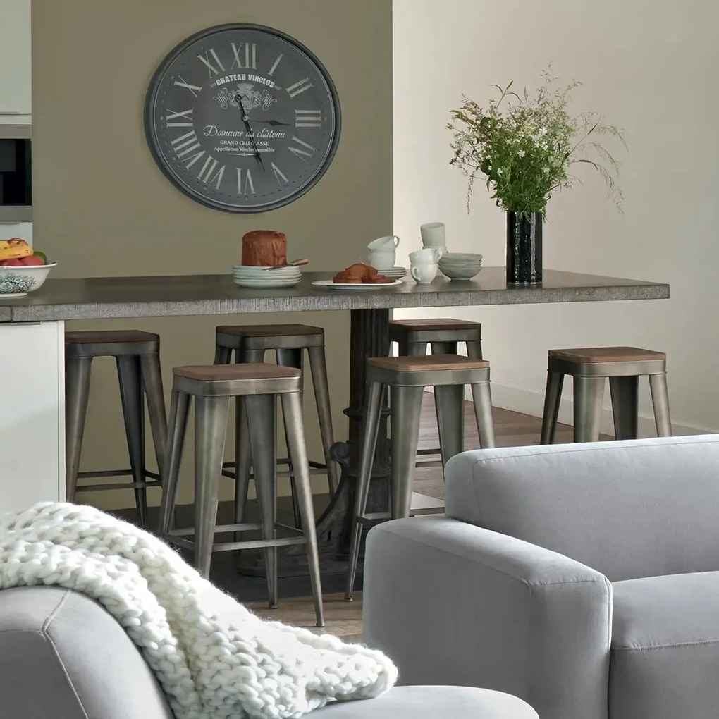 Бар стол atmosphera Joris, Метал - Черен