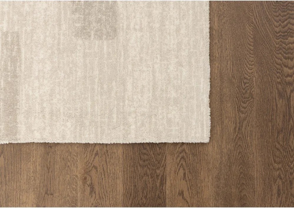 Бежов вълнен килим 200x300 cm Agnus Brush Lines – Agnella