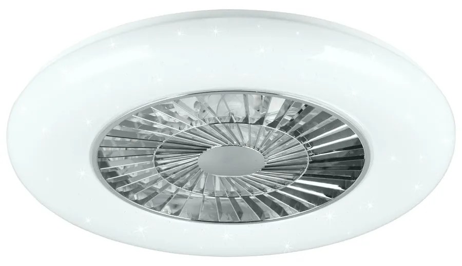 Бяло/в сребрист цвят LED осветително тяло за таван Visby – Trio