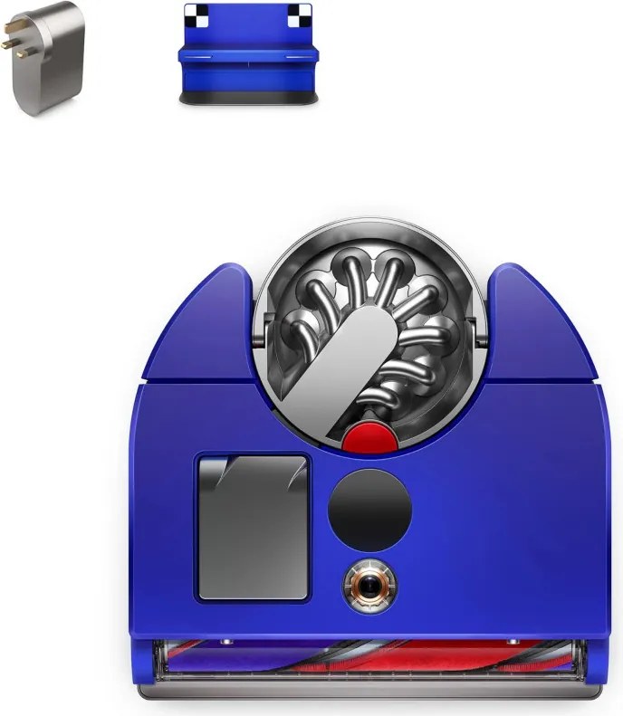 Прахосмукачка робот Dyson 360 Vis Nav, 65 AW, 22000 Pa, 110000 об/мин, 4 режима, 360° визуална навигация, Hyperdymium, Нисък профил, Син/никел