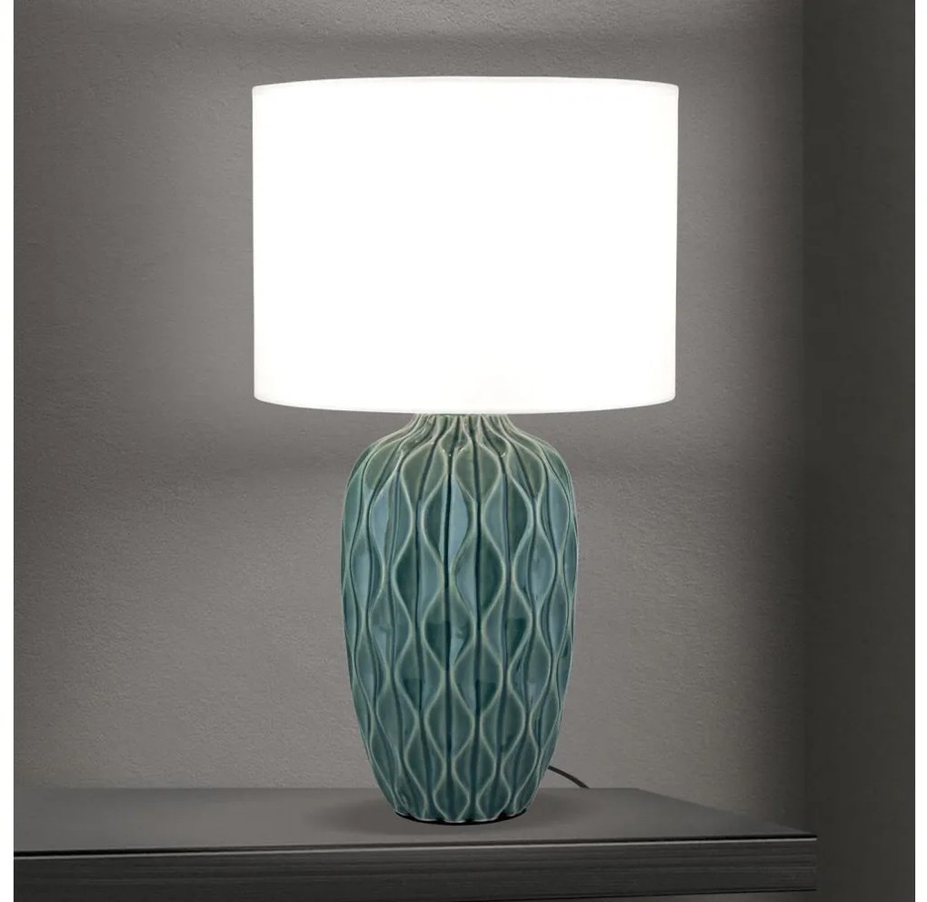 Orion - Настолна лампа TORTUGA 1xE27/40W/230V зелена/бяла