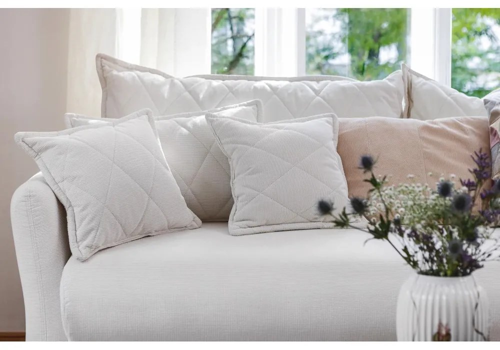 Кафяв сгъваем/с място за съхранение диван от рипсено кадифе 215 cm Bjork – Bonami Selection