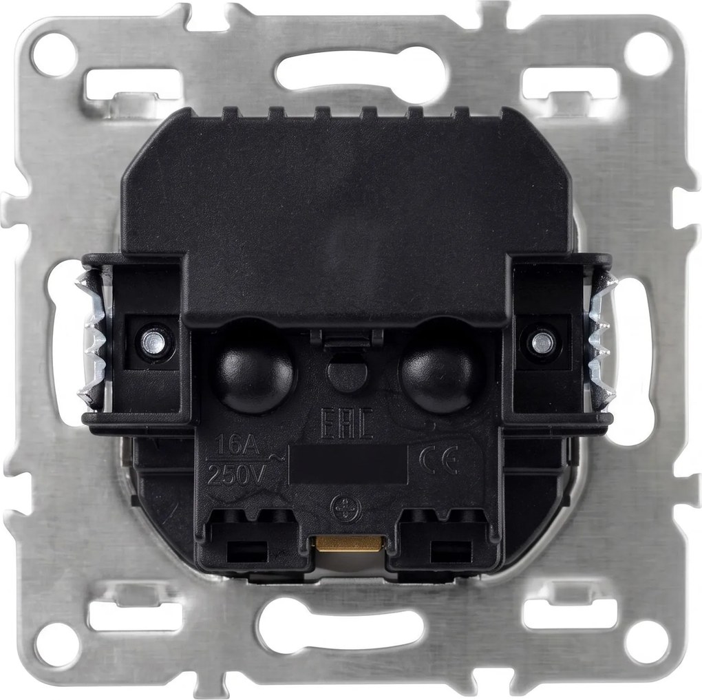Единичен контакт със заземяване + 2x USB-A OSTE JNH003-G Black
