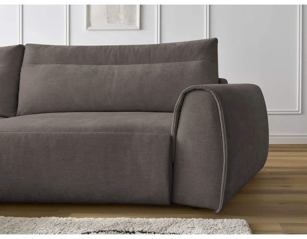 Кафяв ъглов диван Aden – Bobochic Paris