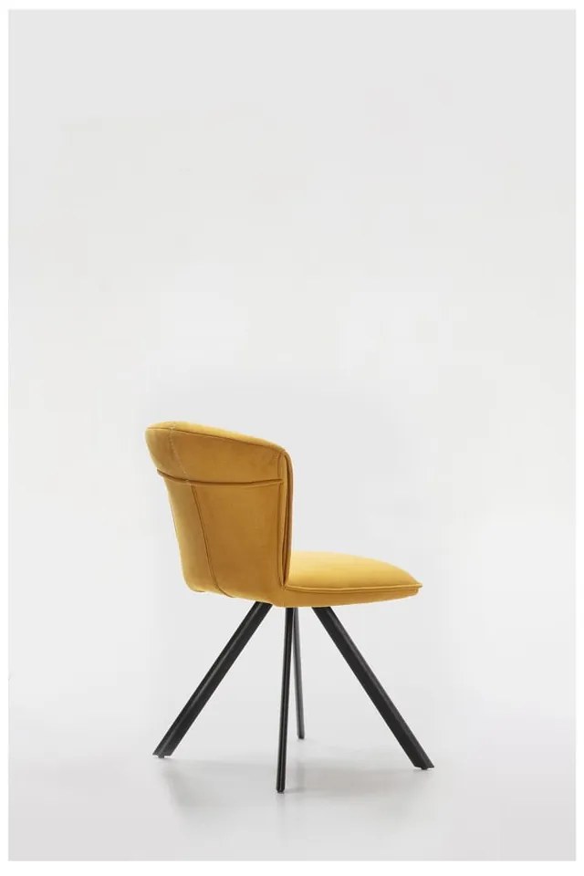 Жълти трапезни столове в комплект от 2 Simbra - Marckeric