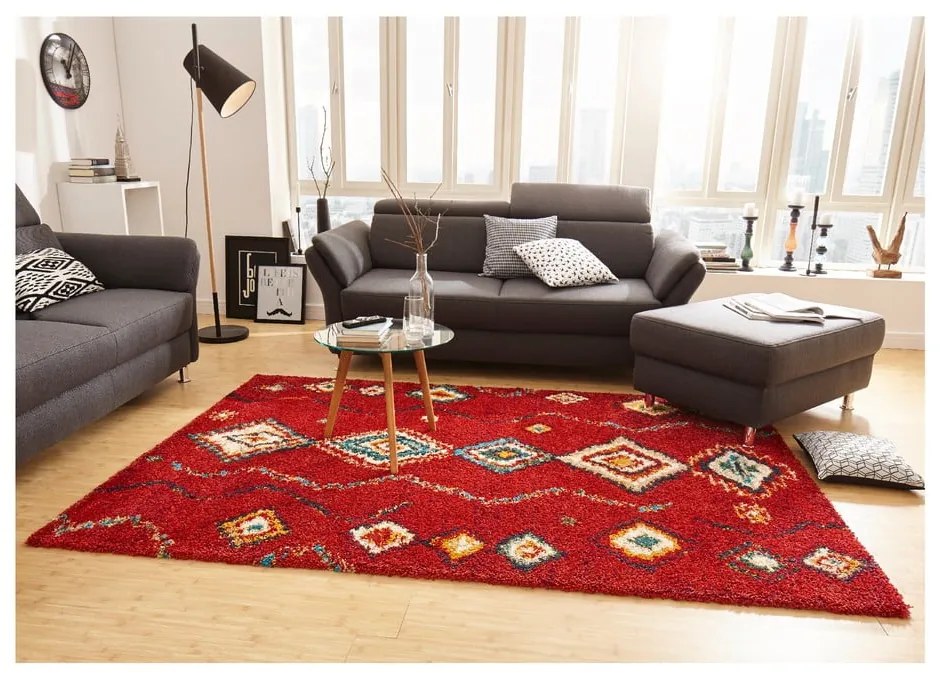 Червен килим , 120 x 170 cm Geometric - Mint Rugs