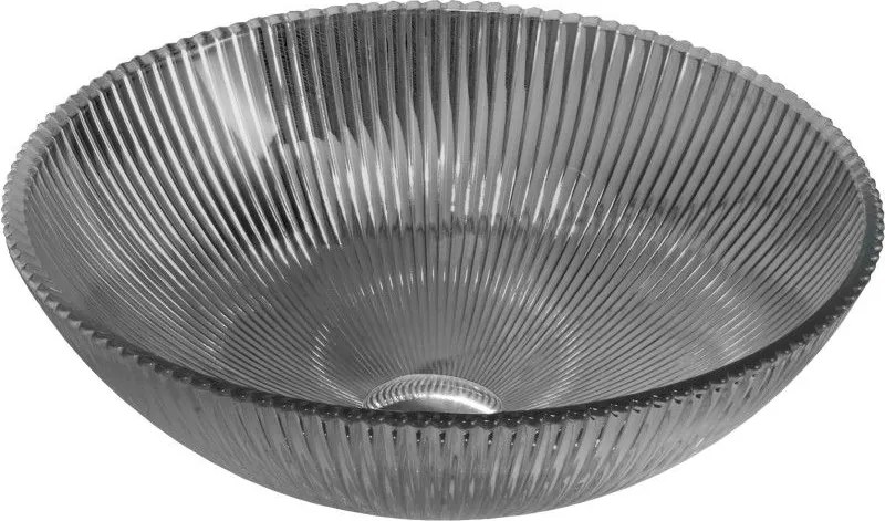 Mexen Zuri стъклена мивка за плот 39 x 39 cm, черна - 24193970