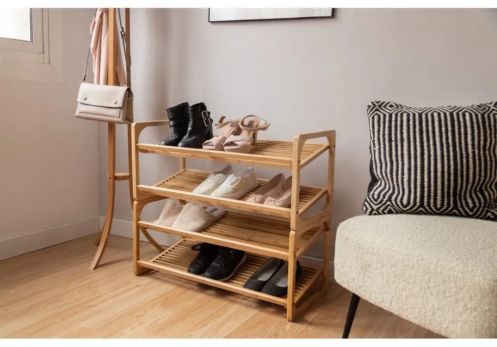 Бамбукова закачалка за дрехи и шапки Бамбук - Compactor