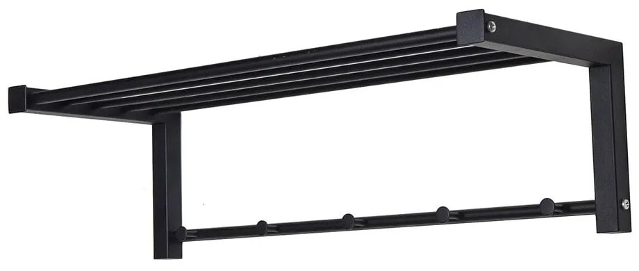 Черна метална стенна закачалка 78,5 cm Bergum – Spinder Design