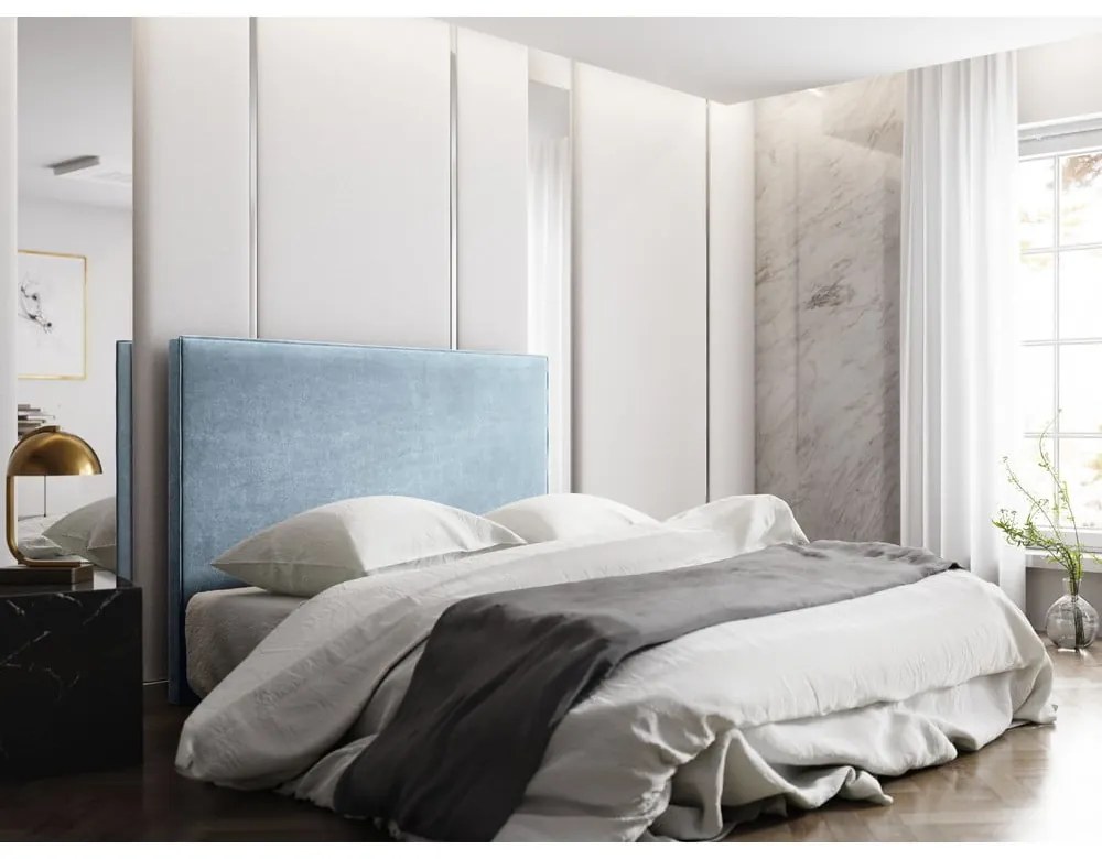 Светлосиня табла за легло 160x120 cm Natalia – Milo Casa