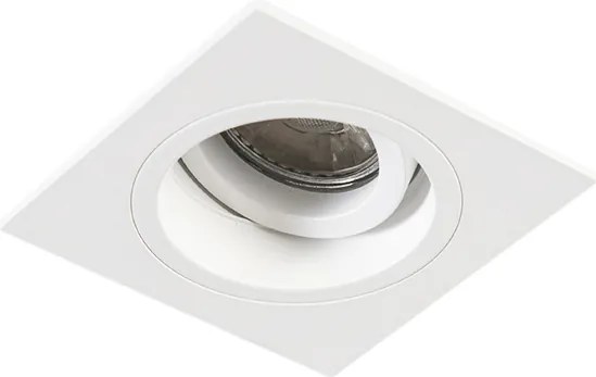 Интелигентен вграден прожектор бял квадратен вкл. WiFi GU10 - Chuck