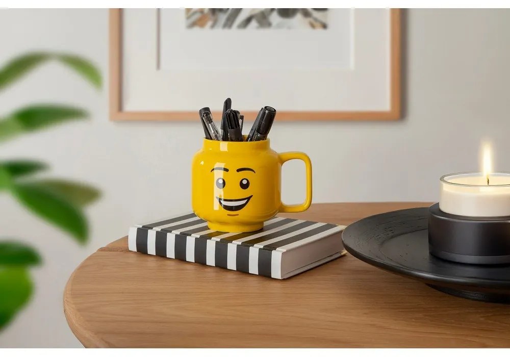 Жълта керамична бебешка чаша 255 ml Head - LEGO®