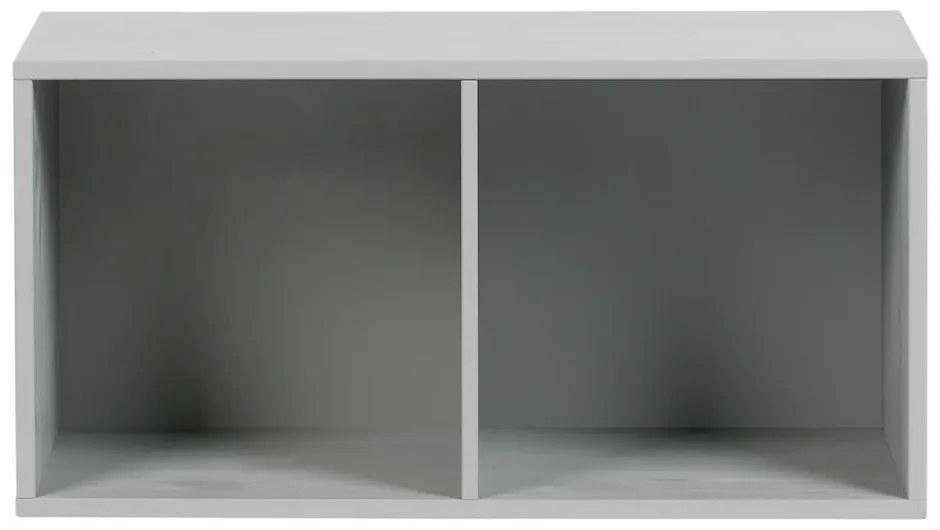 Сив модулен шкаф за книги от борова дървесина 81x41 cm Vt - vtwonen