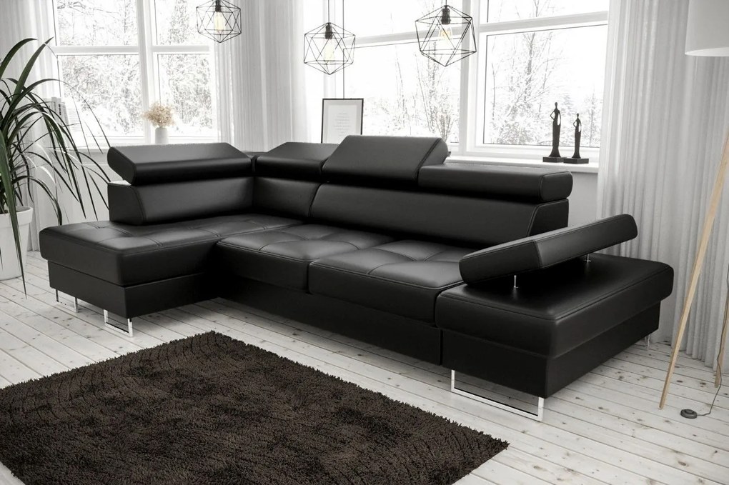 Ъглов диван Gelito Mini LTHR-Left