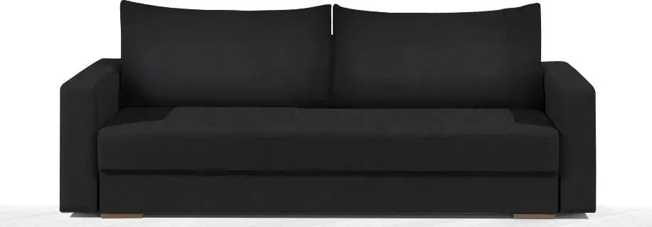 Диван Kleio Триместен-215φ 80β εκ.-Μαύρο