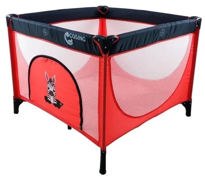 COSING - Детска игрална ограда EMA Zebra, червена