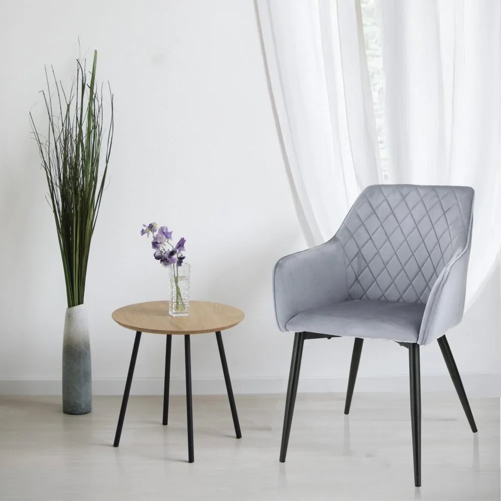 Стол за хранене от кадифе APIS Син