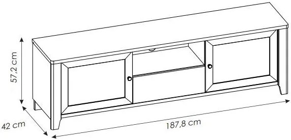TV шкаф Nostice 2D1S