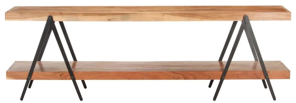 320500 vidaXL ТВ шкаф, 160x40x50 см, акациево дърво масив