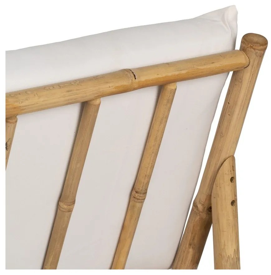 Бяло кресло Bamboo – Ixia