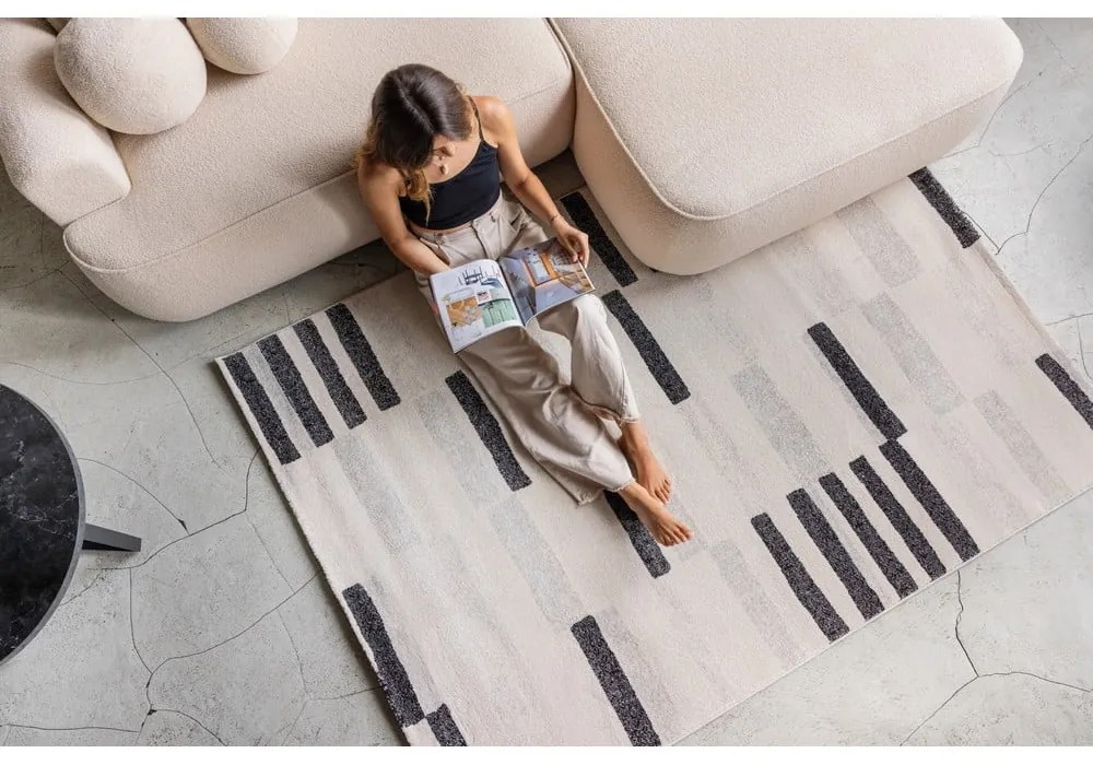 Сив/кремав килим 140x200 cm Mosaica – Universal