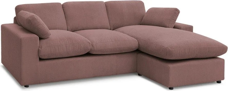 Розов ъглов диван от рипсено кадифе Belair – Bobochic Paris