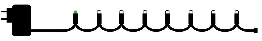 Светлинна верига брой крушки 40 бр. за контакт дължина 390 cm Easy-Line – Sirius