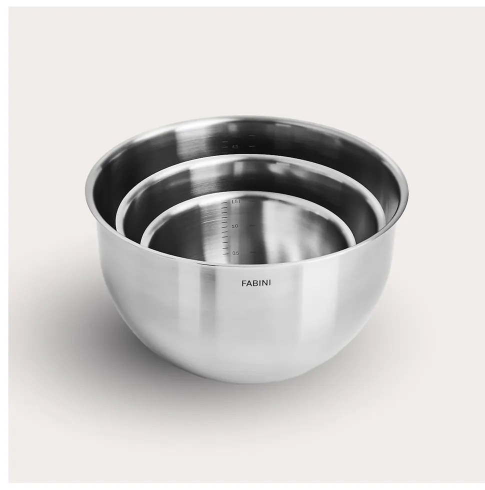 Купи от неръждаема стомана в сребрист цвят в комплект от 3 бр. ø 24 cm Lucca 3.0 – FABINI