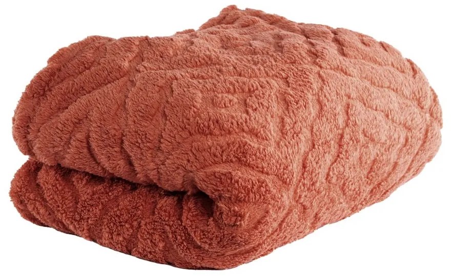 Червено-оранжево одеяло от микроплюш 150x200 cm Rena – Tiseco Home Studio