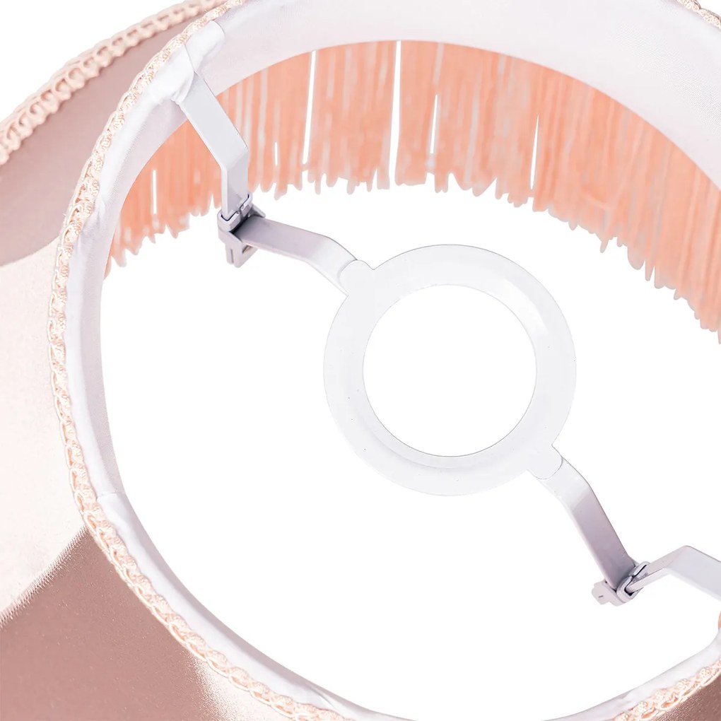 Текстилен абажур розов 30/18/26 - Granny